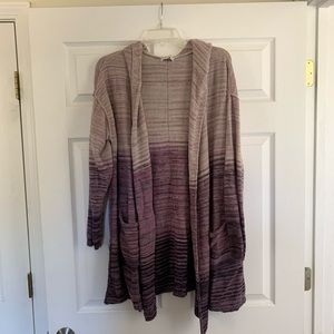 Style & Co Long Hooded Cardigan